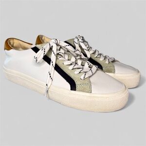 Madewell Sidewalk Low-Top Color-Block Leather Sneakers